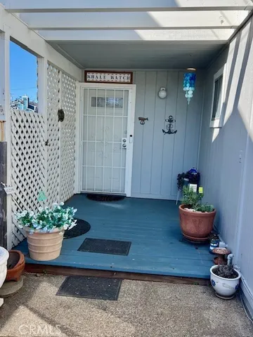 a room with a potted plant