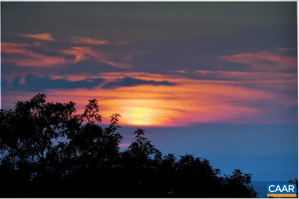 a view of sunset