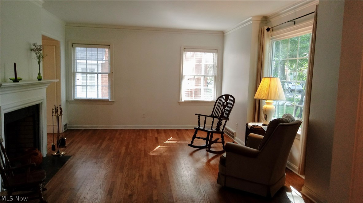 4181 Bushnell Road University Heights, OH 44118 - Photo 5 of 22 View of living room from front hall. Beautiful wood floors and plenty of natural light.