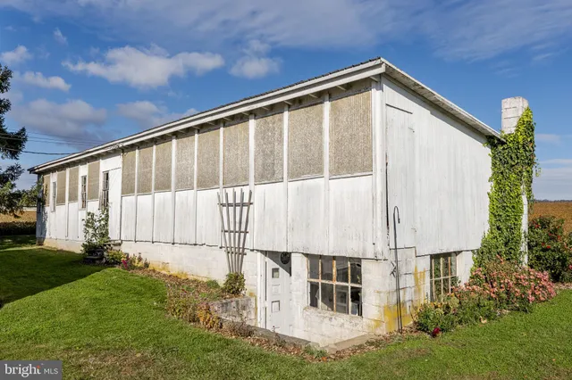 a view of a glass door