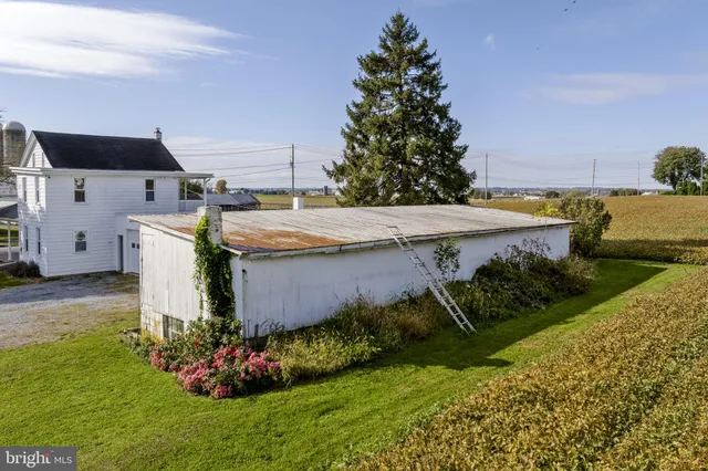 a view of a lake with a building in the background