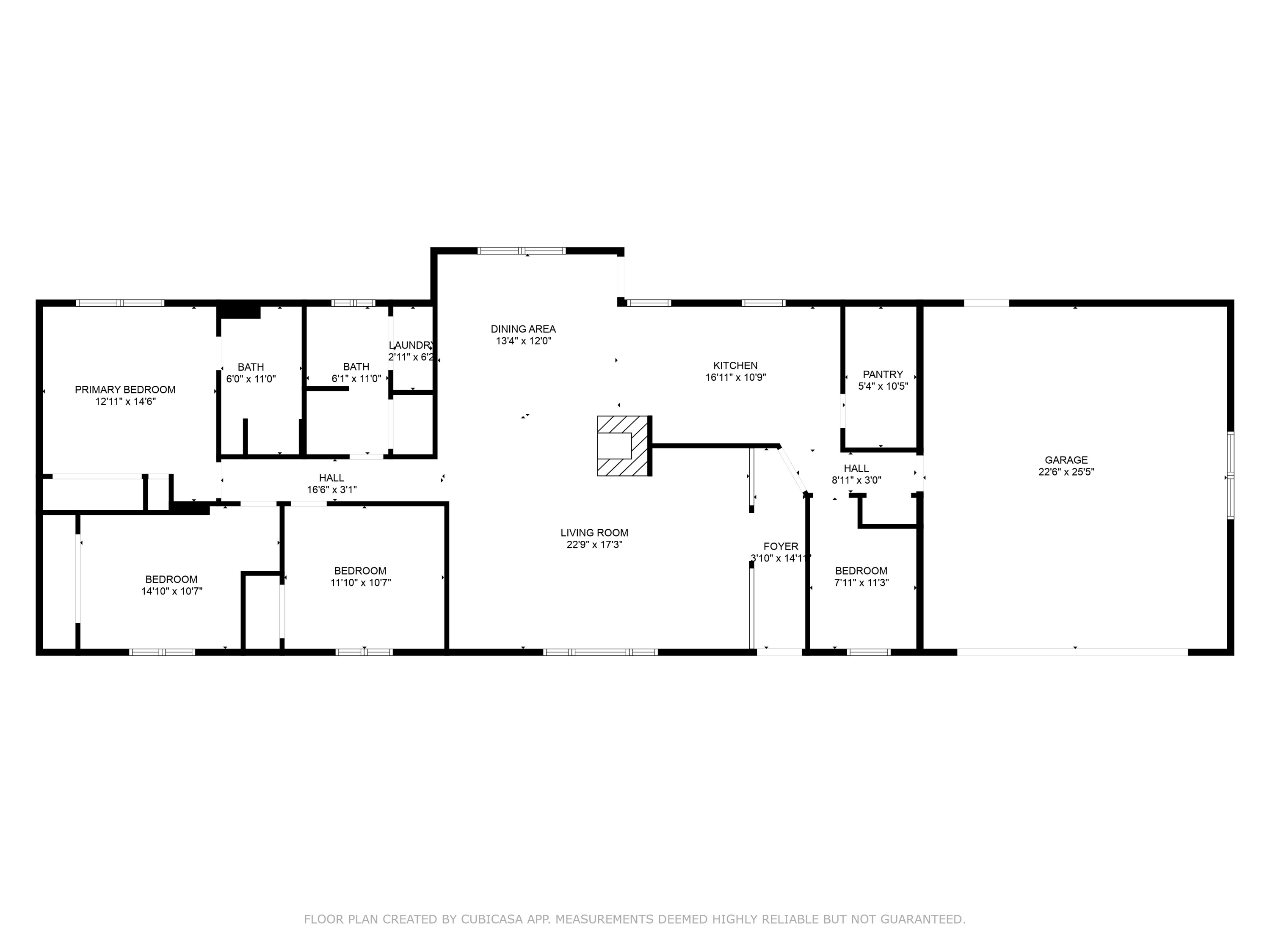 951 Southeast Rancho Lane Madras, OR 97741 - Photo 48 of 48 Floor Plan - 3 Bedrooms / 1 - Office / 2 - Full Bathrooms