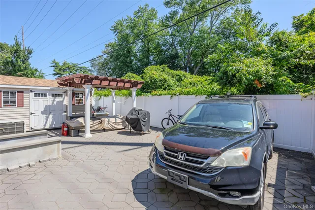 a view of a house with a patio