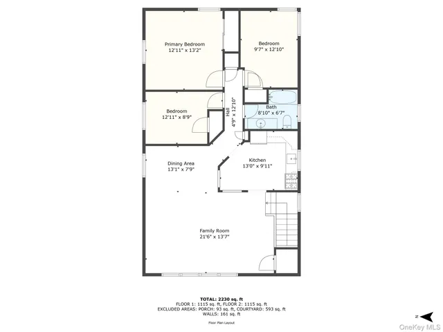 a picture of a bench in front of a wall