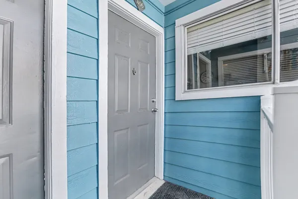 a view of front door
