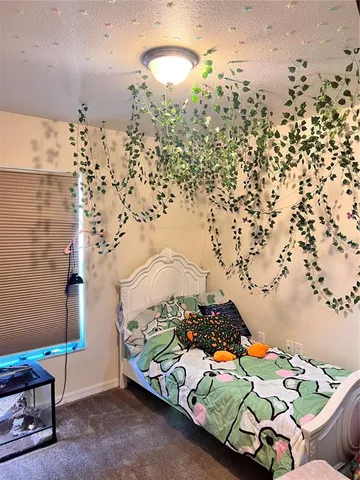 an outdoor space with furniture