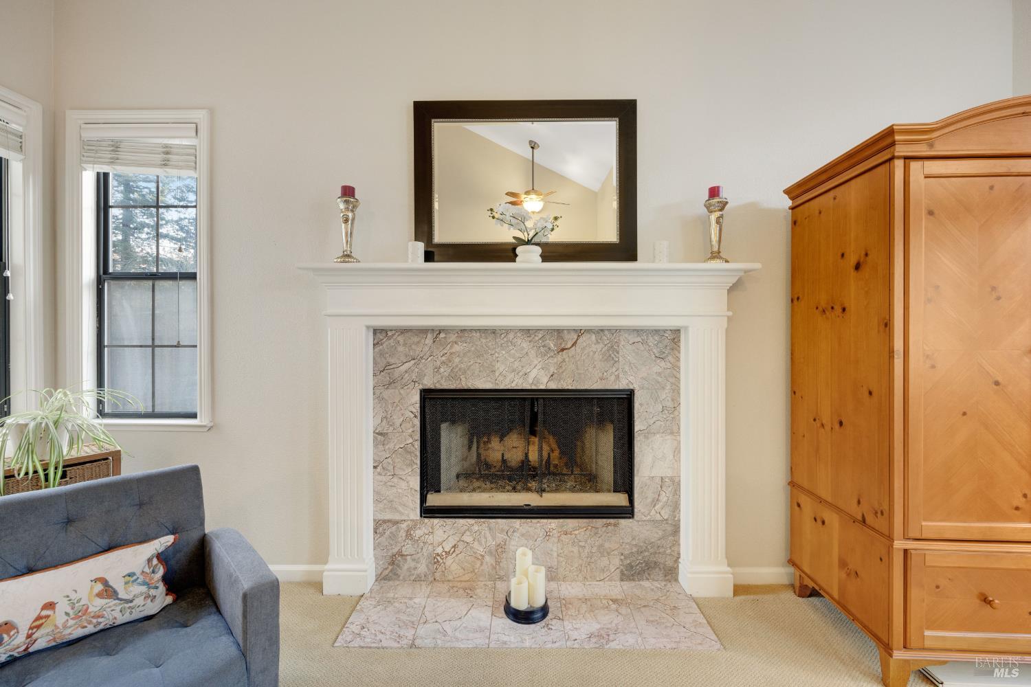 504 Jenifer Court Santa Rosa, CA 95404 - Photo 14 of 61 a living room with furniture and a fireplace
