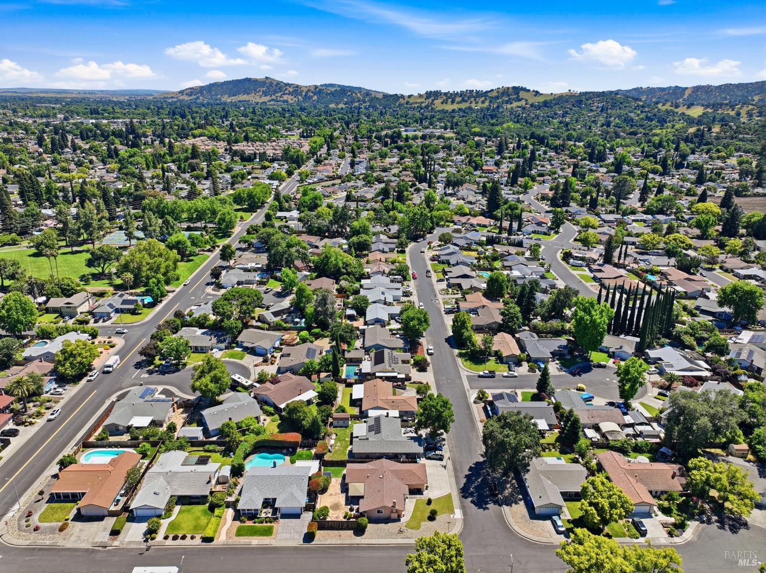 773 Blue Ridge Lane Vacaville, CA 95688 - Photo 41 of 44 an aerial view of a city