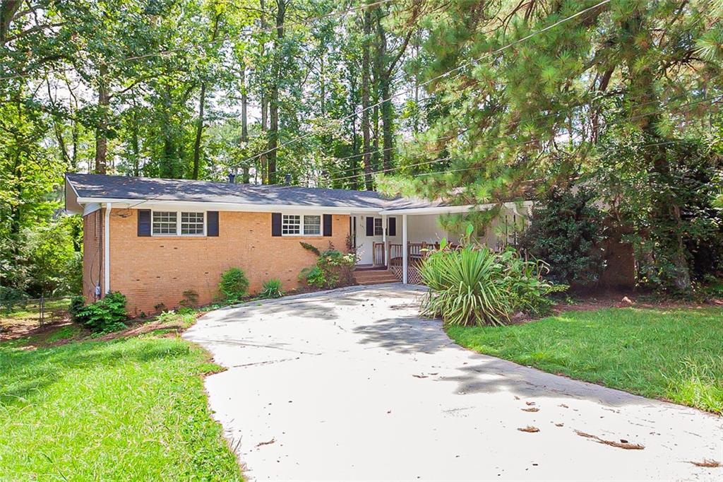 3107 Weslock Circle Decatur, GA 30034 - Photo 1 of 1 front view of house with a yard