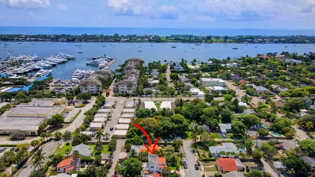 a view of lake and mountain