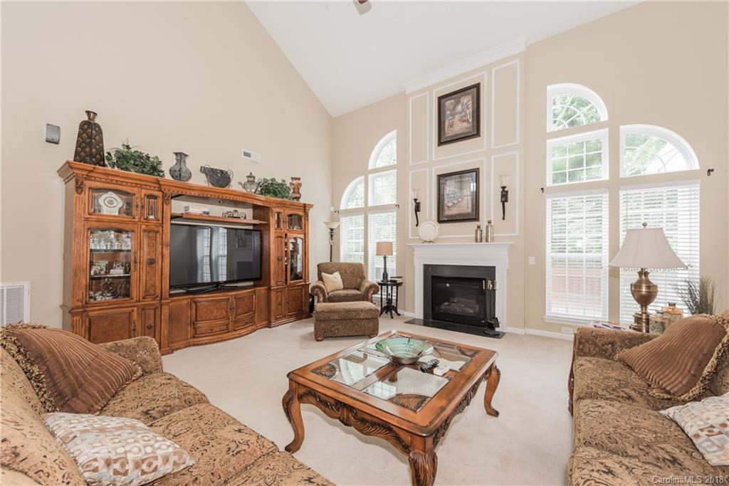 1942 Faison Avenue, Unit 161 Fort Mill, SC 29708 - Photo 6 of 21 a living room with furniture a flat screen tv and a fireplace