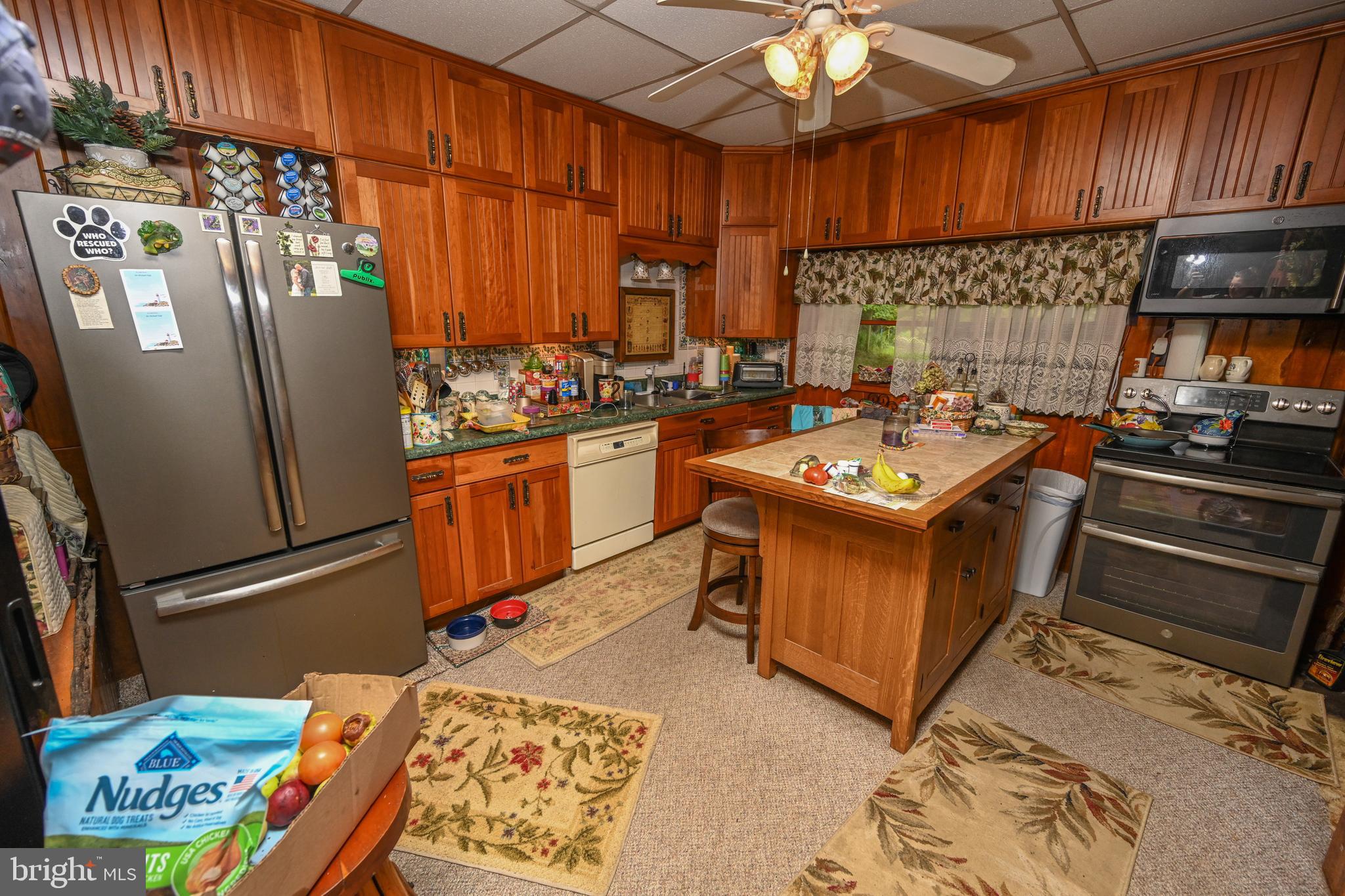 2527 Pigs Ear Road Grantsville, MD 21536 - Photo 19 of 94 a kitchen with stainless steel appliances granite countertop a sink stove and refrigerator