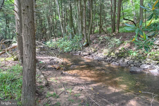 a view of a town with mountains in the background