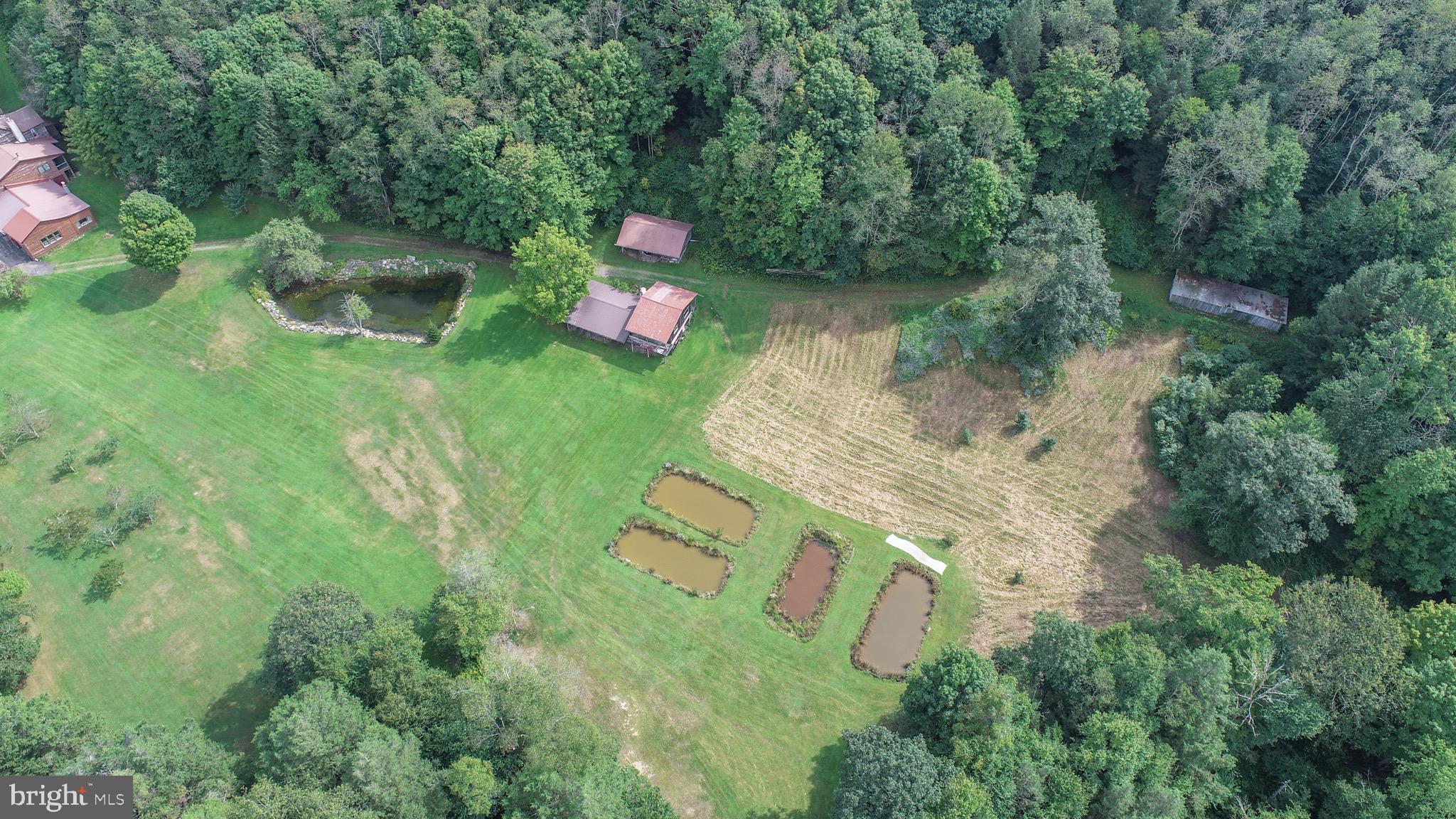 2527 Pigs Ear Road Grantsville, MD 21536 - Photo 77 of 94 an aerial view of a house with pool yard outdoor seating and yard