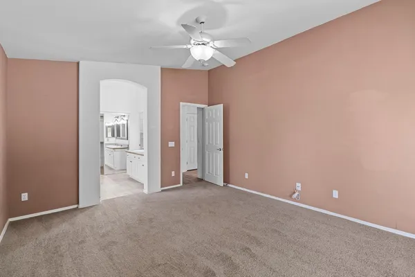 wooden floor and an entryway in a room