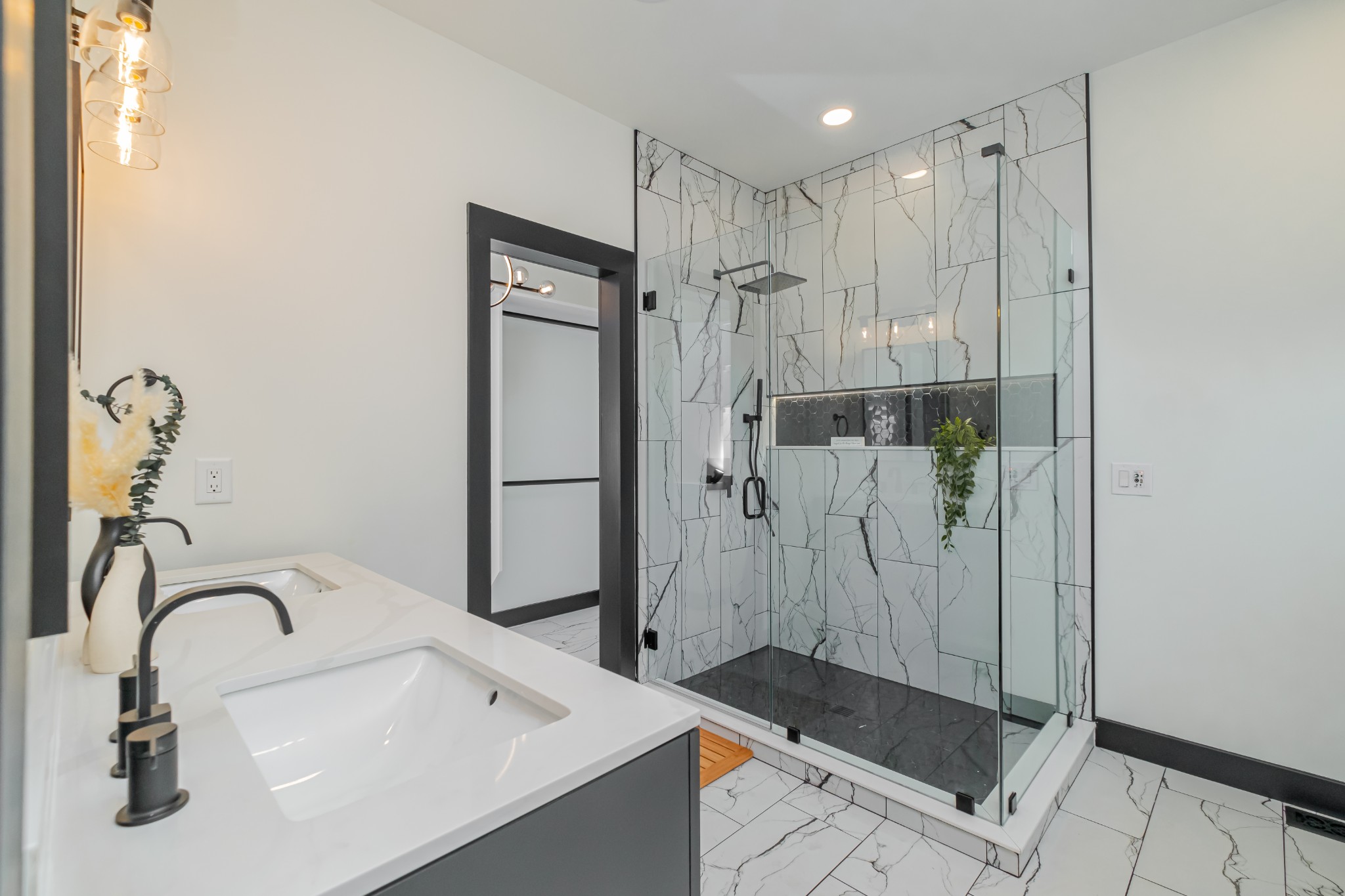 4781 Brookhollow Road Chapel Hill, TN 37034 - Photo 27 of 57 a bathroom with a shower sink and mirror