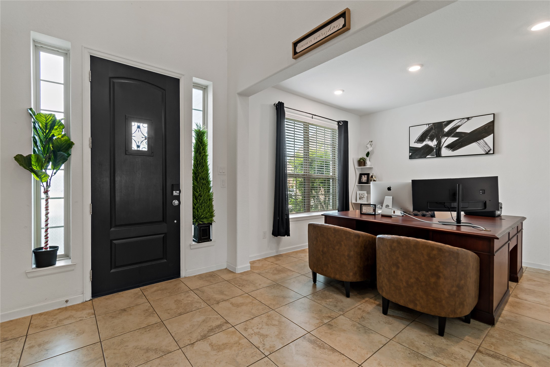 14010 Hartford Heights Way Rosharon, TX 77583 - Photo 3 of 30 a living room with furniture and a flat screen tv