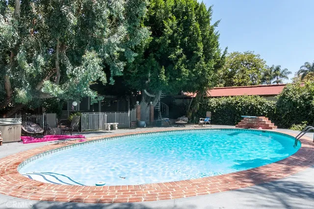 a view of outdoor space yard deck patio and swimming pool