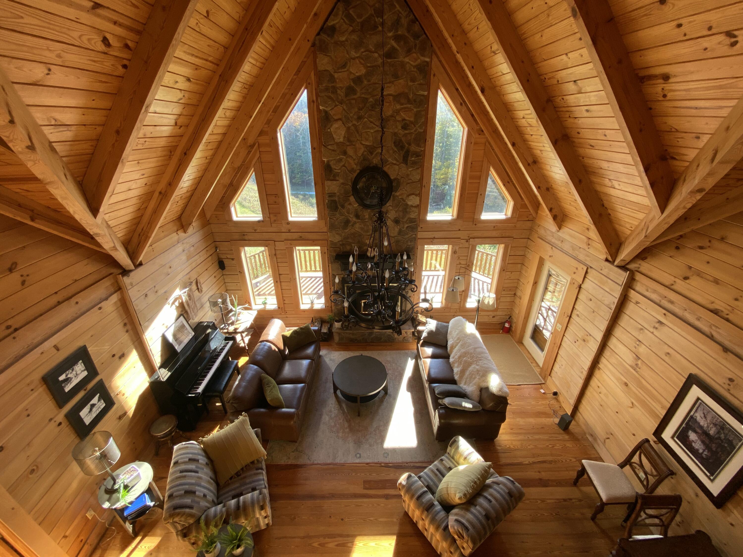 431 Harold Luke Road Campton, KY 41301 - Photo 50 of 82 050 view from the loft down into the liv