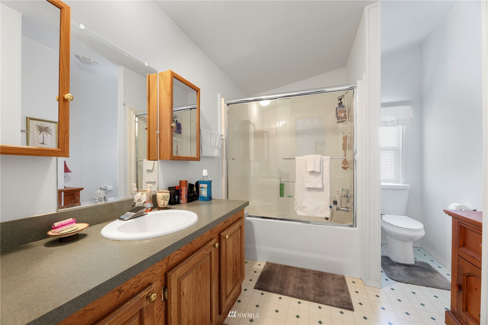 1761 Kaas Road Ferndale, WA 98248 - Photo 19 of 22 a bathroom with a sink a toilet and shower