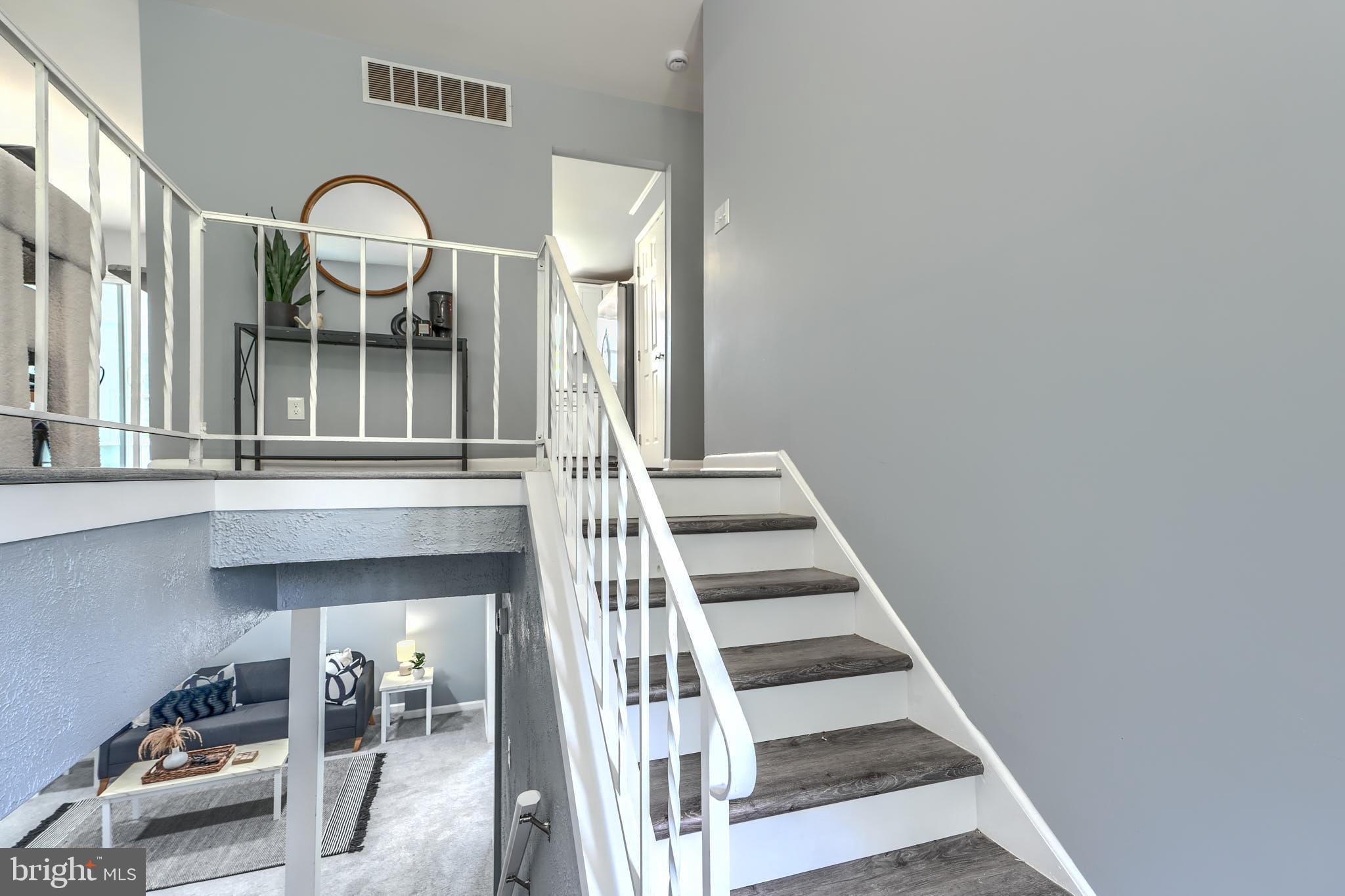 8020 Redstone Road Kingsville, MD 21087 - Photo 2 of 50 a view of staircase with white walls and a window