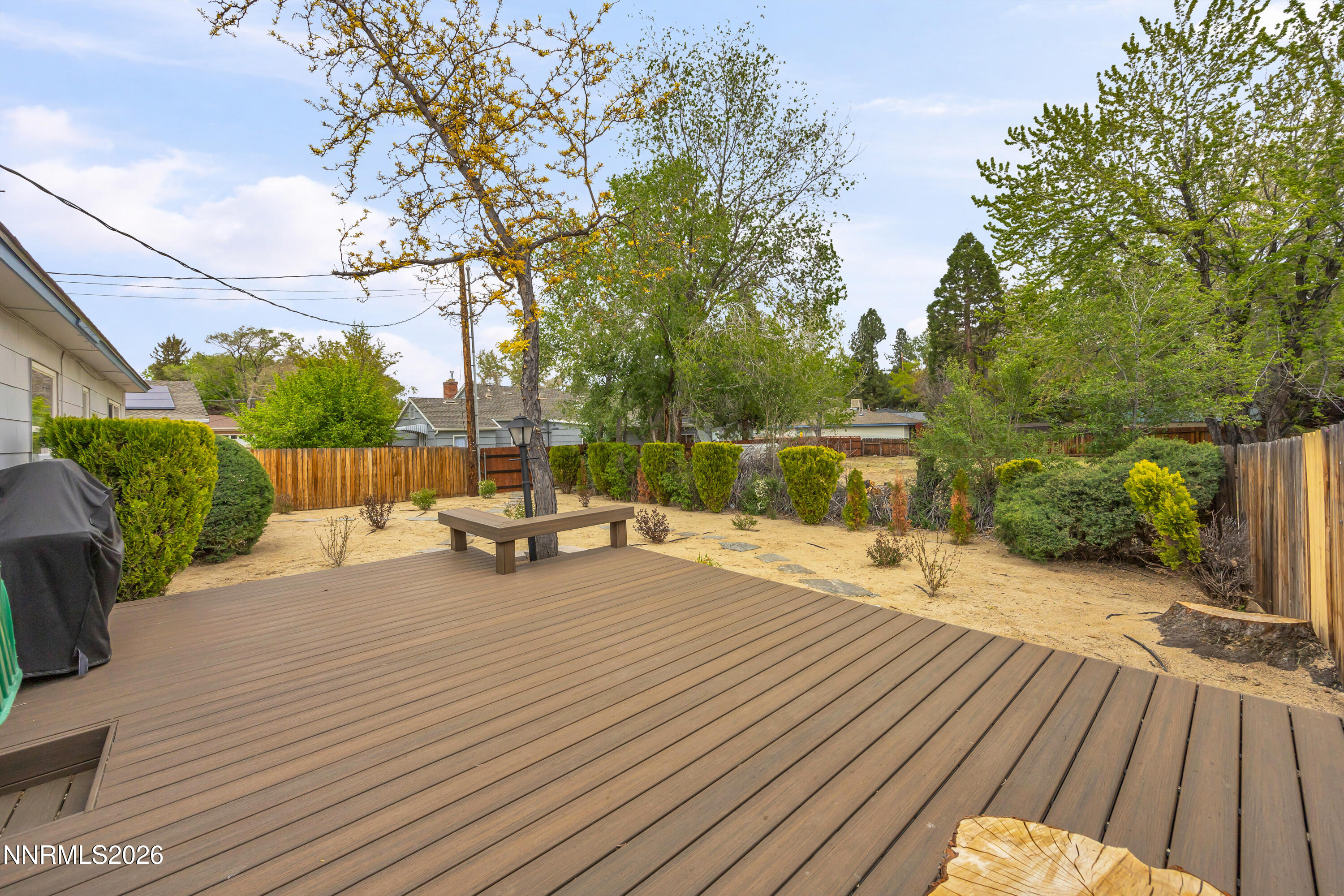 1208 Charles Drive Reno, NV 89509 - Photo 29 of 36 a view of a terrace with wooden floor and outdoor space