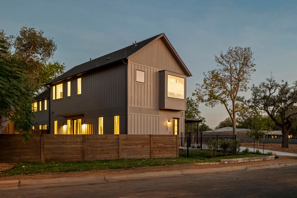 4601 Hank Avenue, Unit 1 Austin, TX 78745 - Photo 3 of 40 View of home featuring a fenced yard