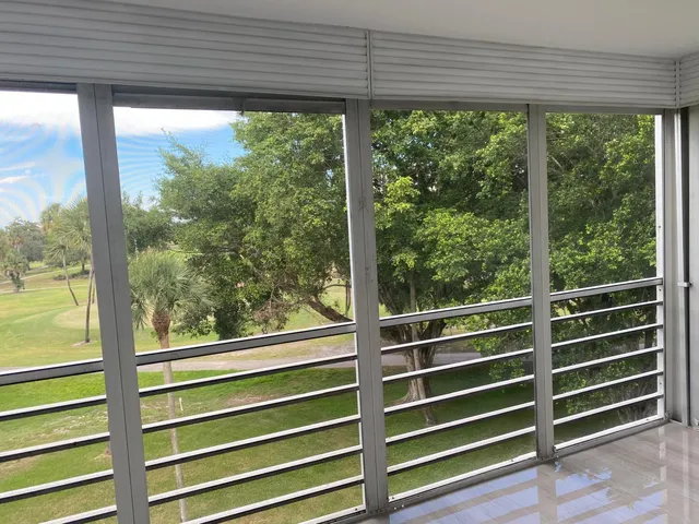 a view of a wooden deck