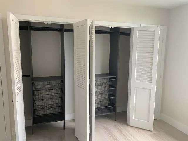 a view of closet area