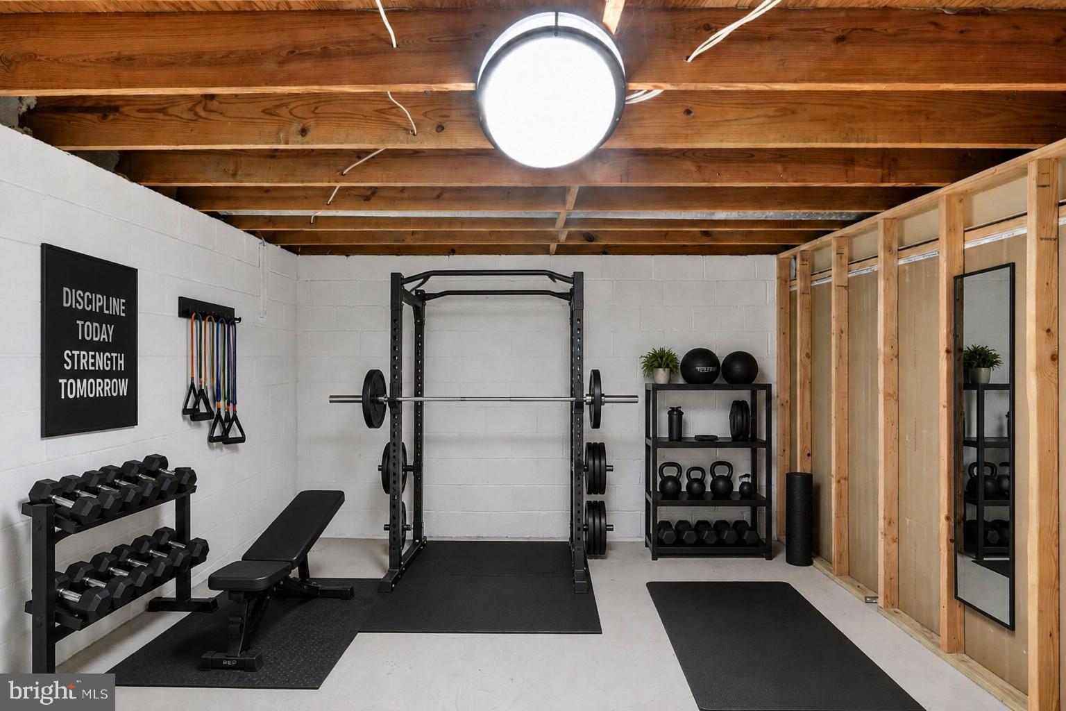 6710 Sydenstricker Road Springfield, VA 22153 - Photo 35 of 45 Virtually staged gym in basement