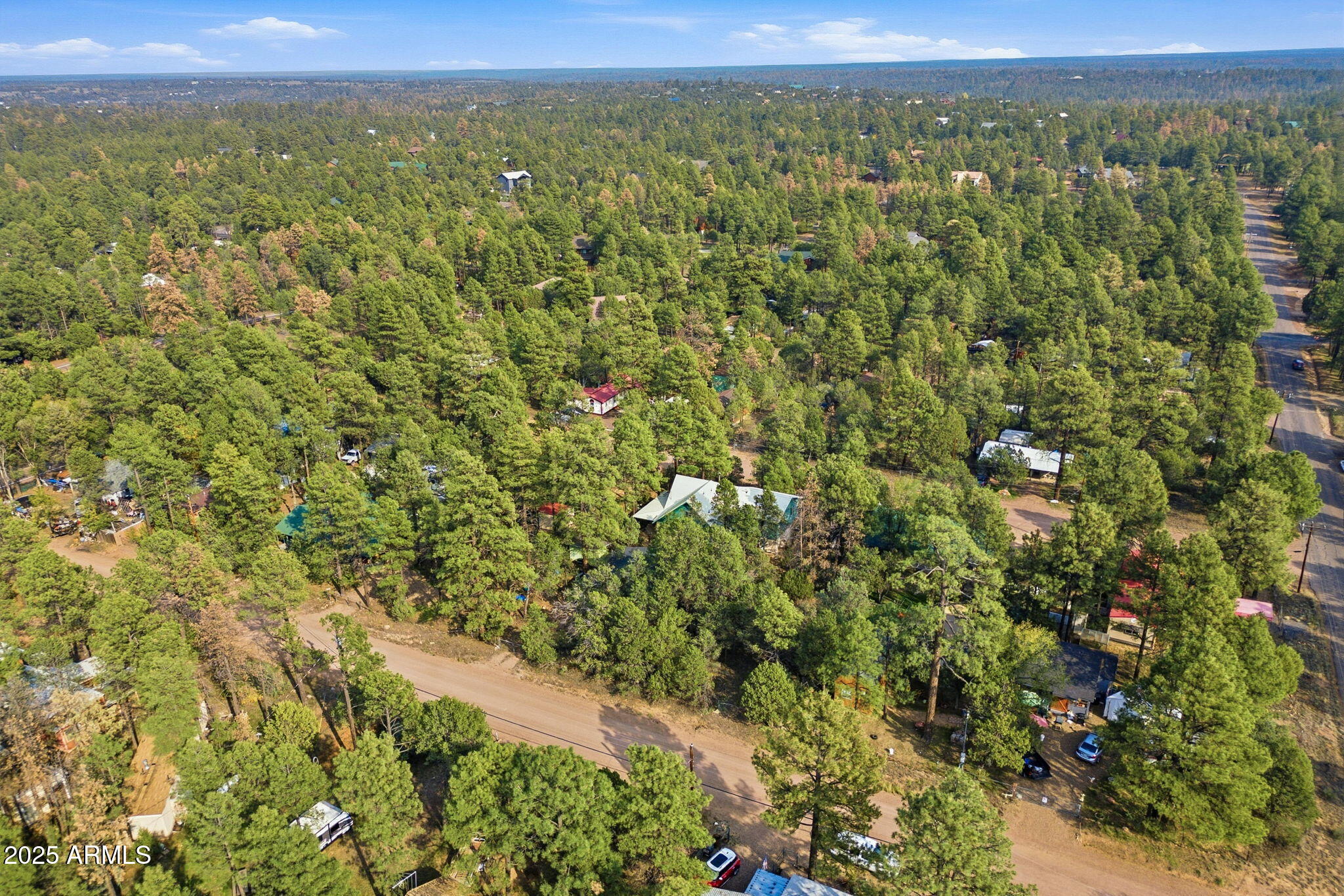 2887 Center Road Overgaard, AZ 85933 - Photo 26 of 31 a view of a city with lush green forest