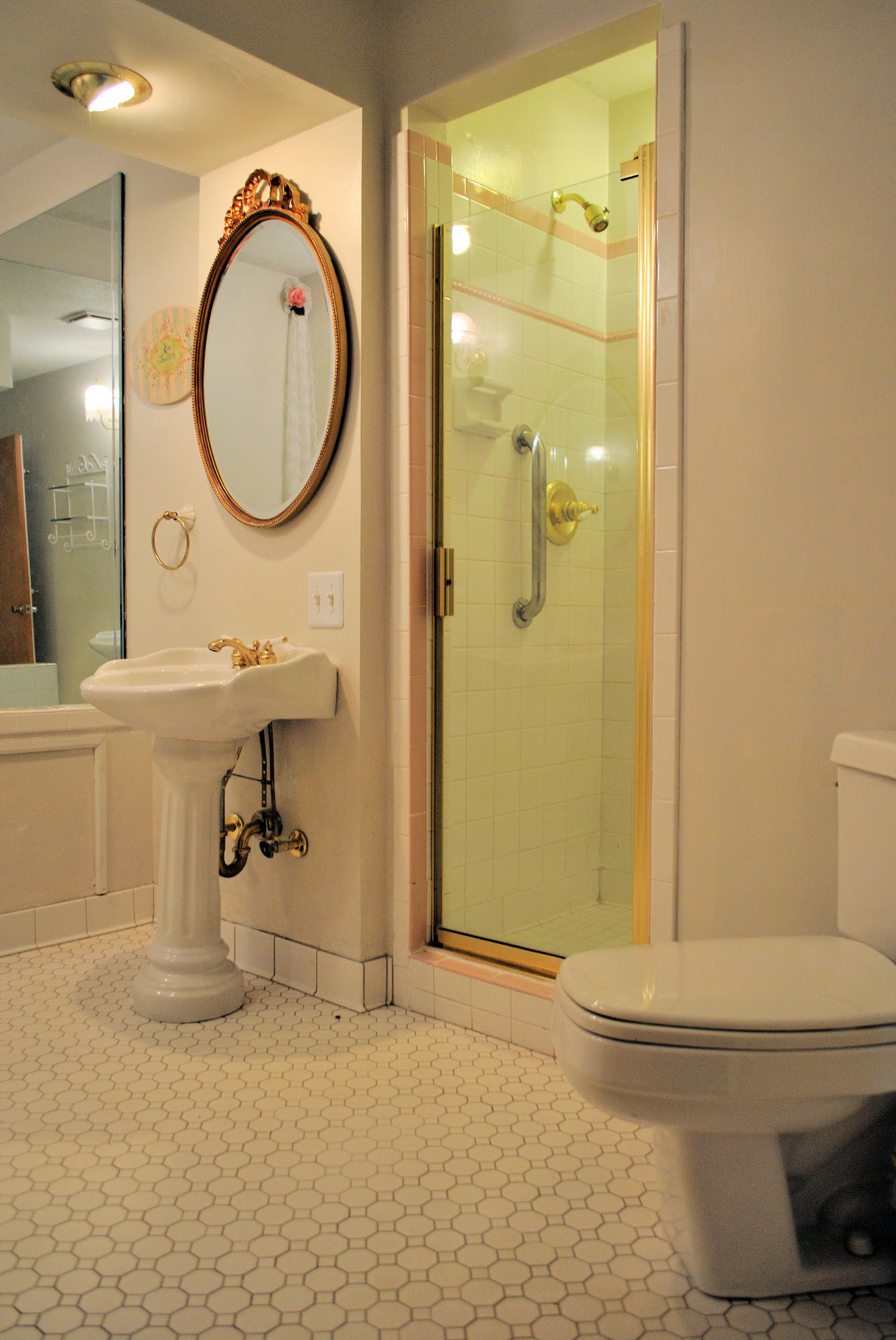 240 Fawn Lane Riner, VA 24149 - Photo 37 of 95 a bathroom with a sink a mirror a toilet and a mirror