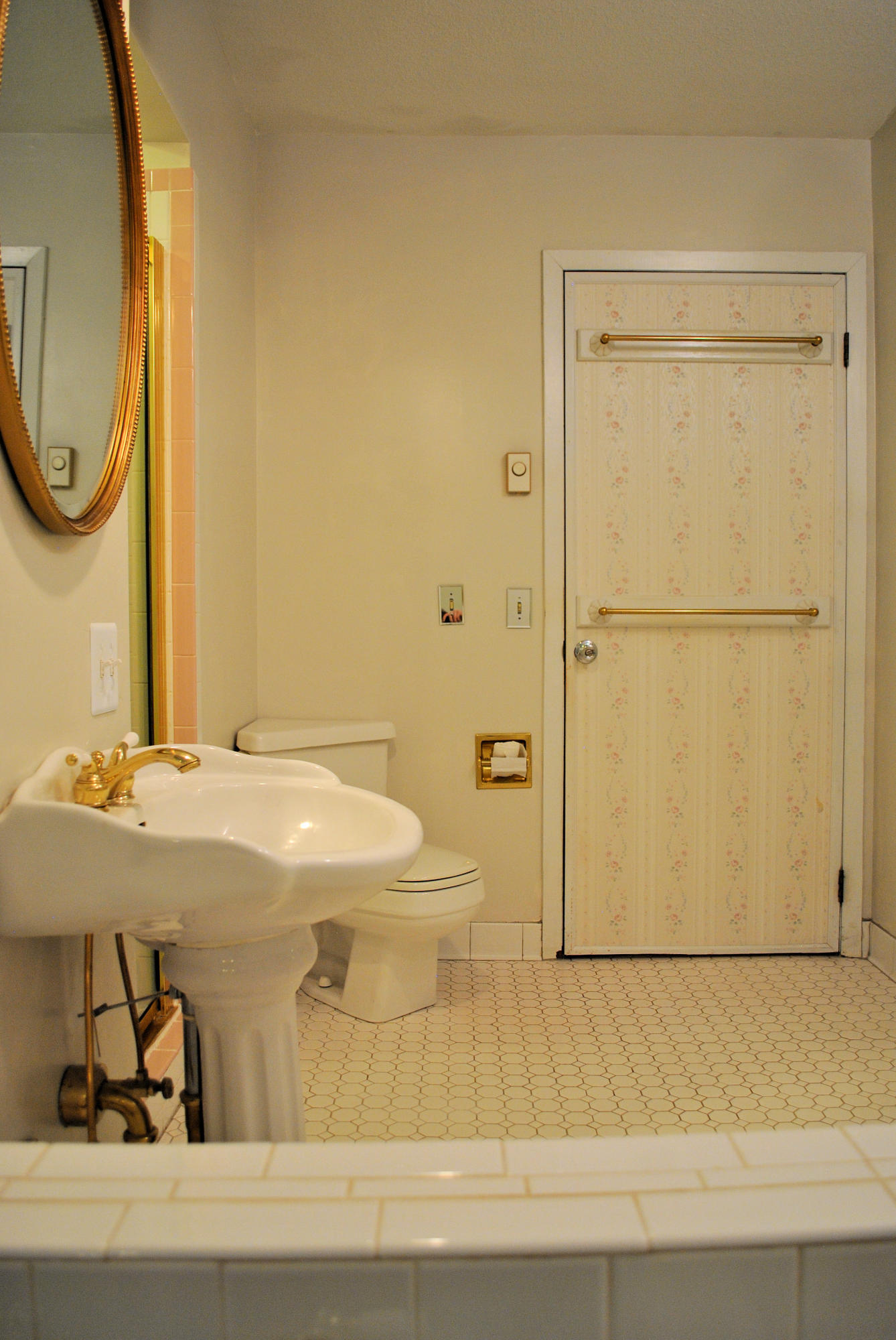 240 Fawn Lane Riner, VA 24149 - Photo 38 of 95 a bathroom with a granite countertop sink and a mirror