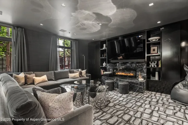 a room with furniture and window