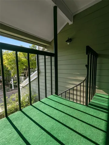 a view of yard from deck