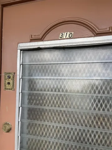 a view of a door