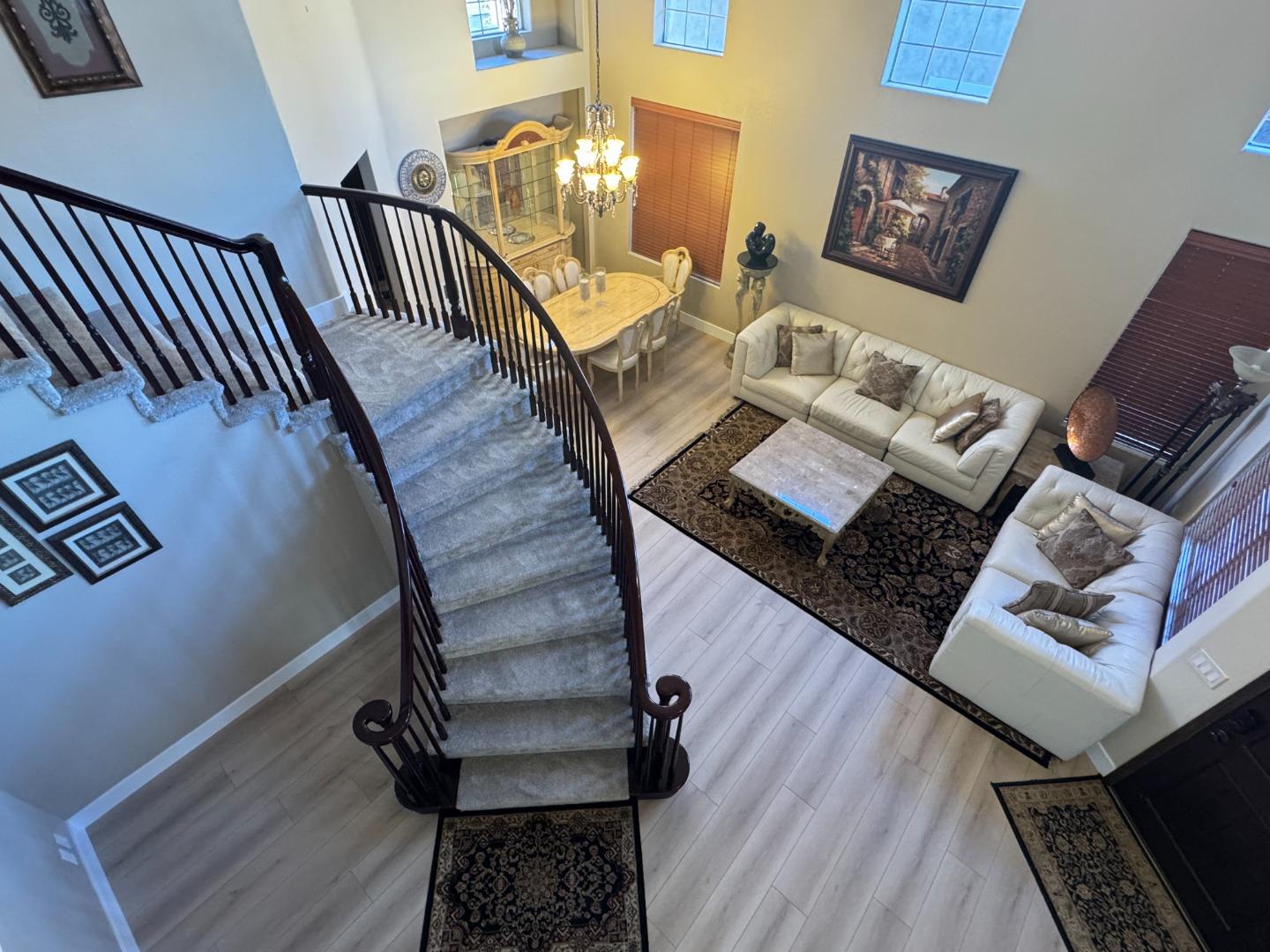 10 Rhine Circle Salinas, CA 93906 - Photo 6 of 50 a living room with wooden floor stairs and a wooden floor