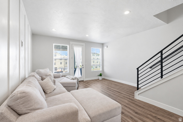 11011 Lake Run Road South Jordan, UT 84009 - Photo 6 of 21 Roomy living room and door to the balcony.