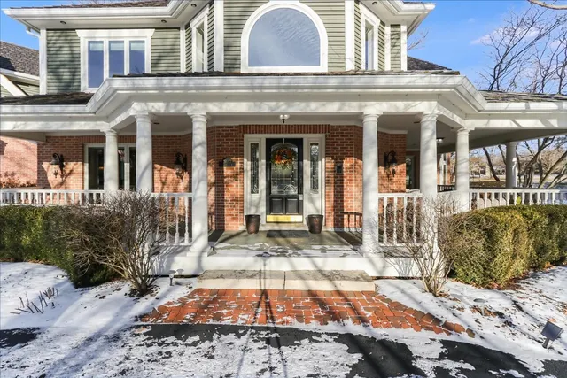 a view of a building with a outdoor space