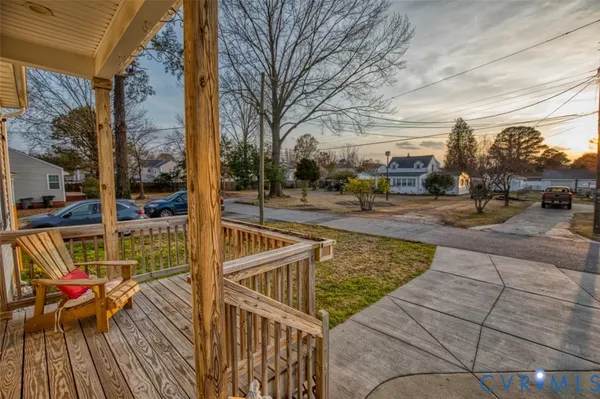 a view of outdoor space with seating