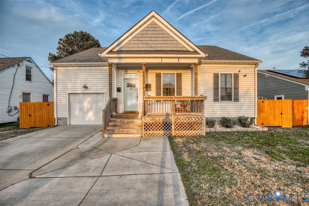 27 Trail Street Hampton, VA 23669 - Photo 33 of 36 a front view of a house with a yard