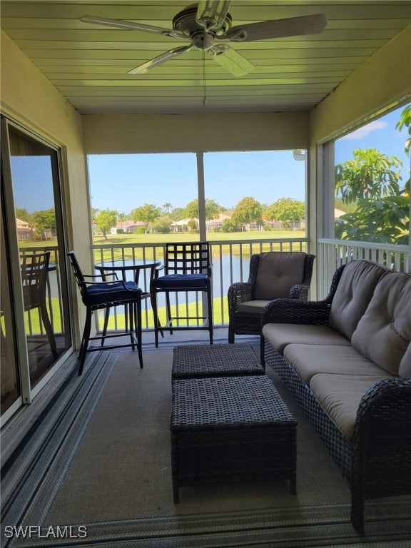 14979 Rivers Edge Court, Unit 223 Fort Myers, FL 33908 - Photo 15 of 18 a view of a balcony with furniture