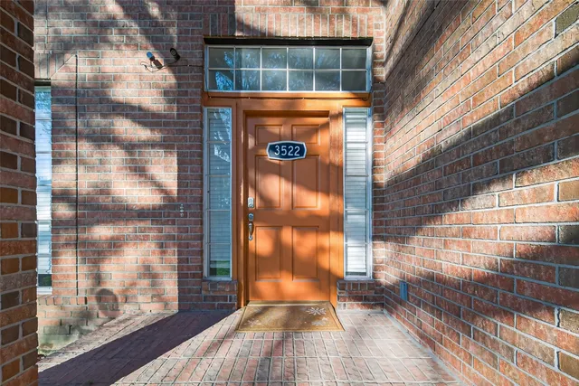 a view of a door with a glass door