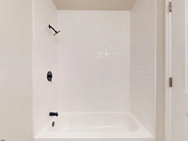 a bathroom with a tub