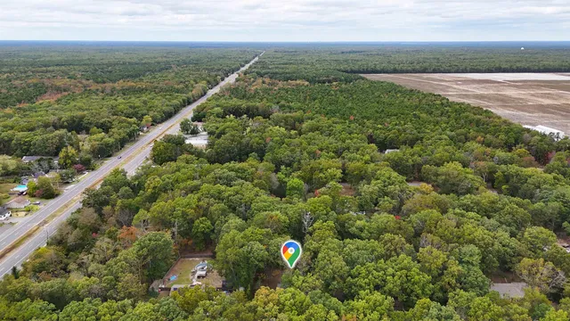 a view of a city and an ocean view