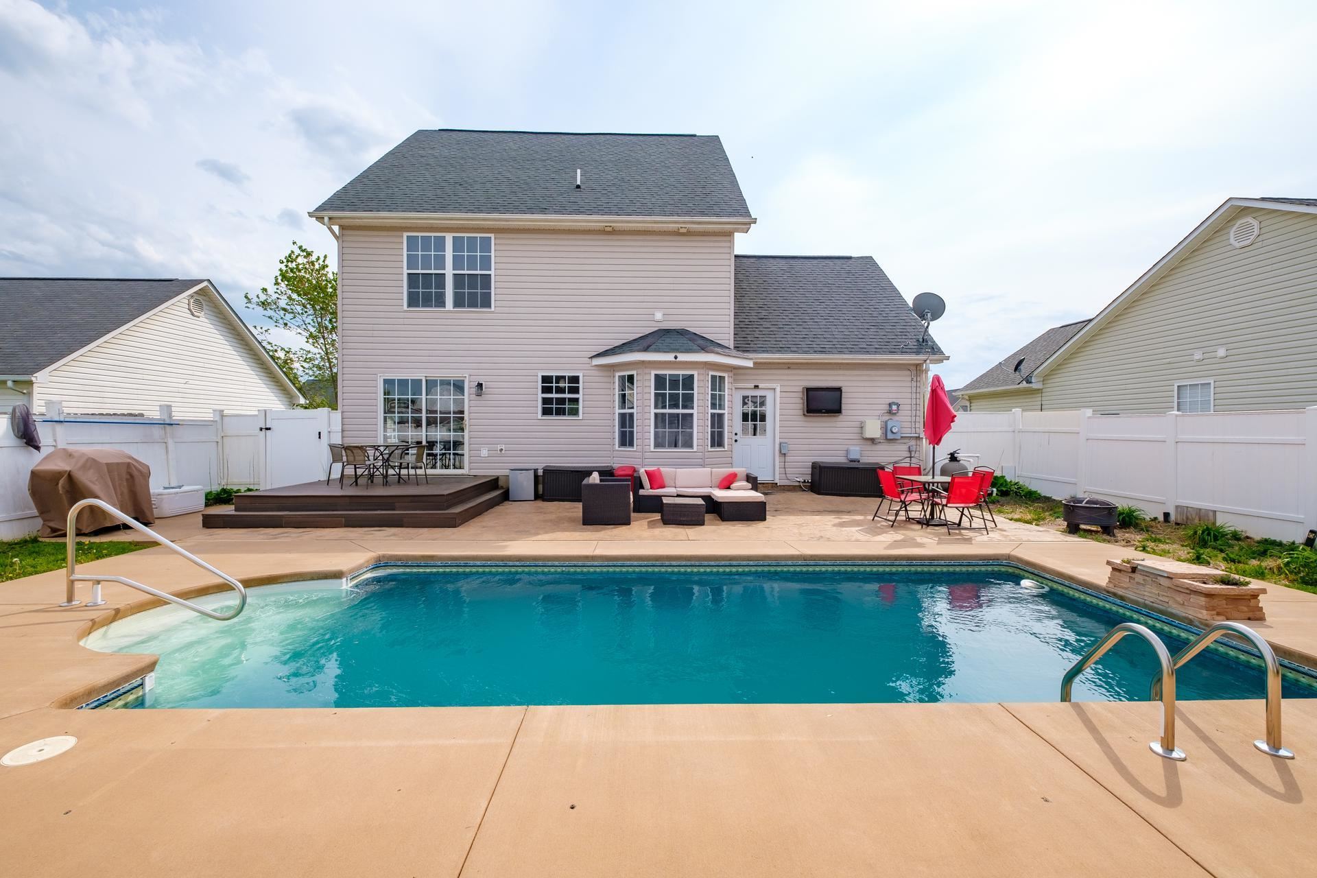 2425 Monroe Street Waynesboro, VA 22980 - Photo 34 of 42 a view of a house with swimming pool and sitting area