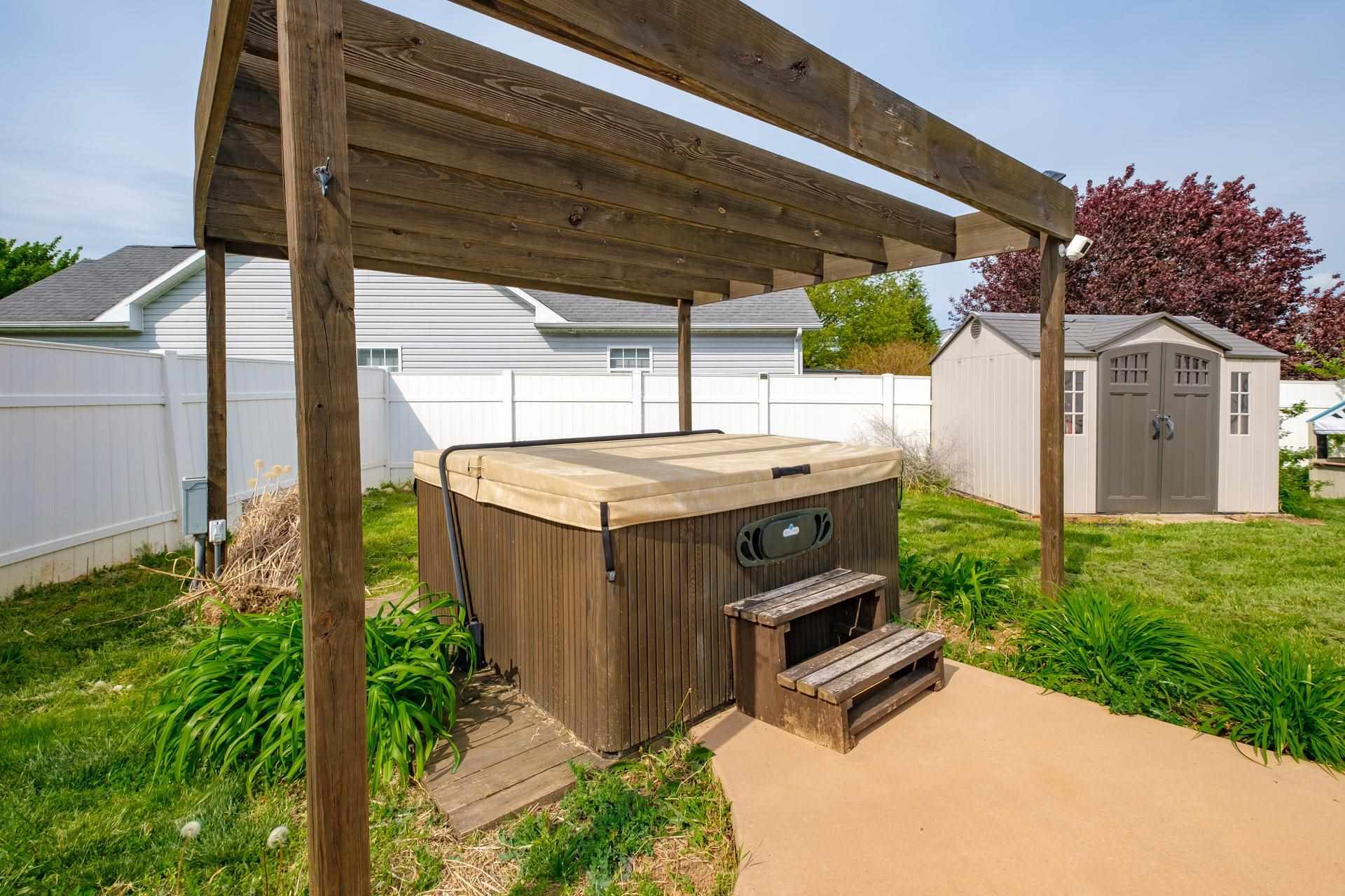 2425 Monroe Street Waynesboro, VA 22980 - Photo 41 of 42 a view of a backyard with jacuzzi