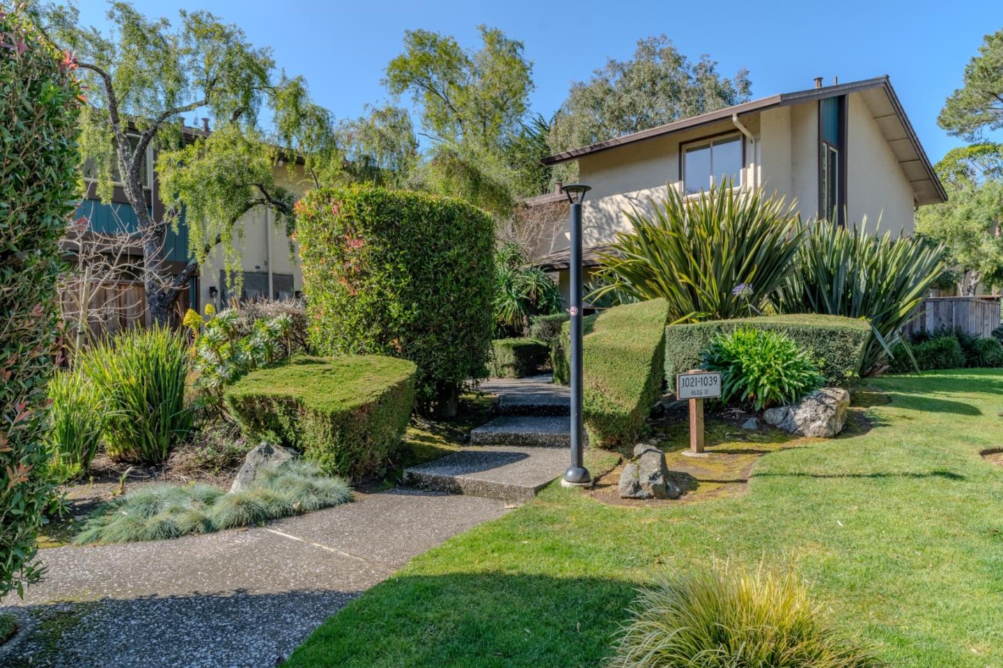 1039 Oddstad Boulevard Pacifica, CA 94044 - Photo 35 of 35 a view of a backyard with plants and a patio
