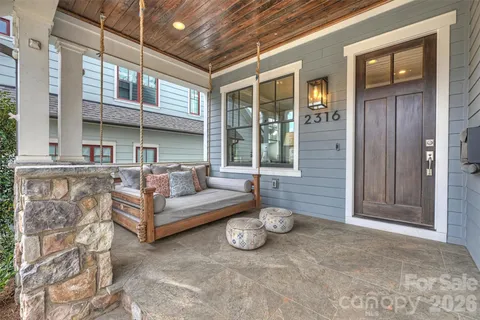 a view of a house with porch
