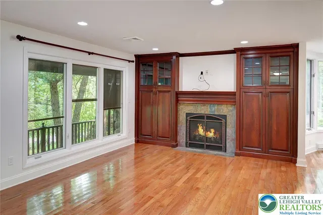 a view of fireplace with a fireplace